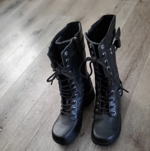 Harley-Davidson Women's Black Moto Boots - Picture 2 of 7